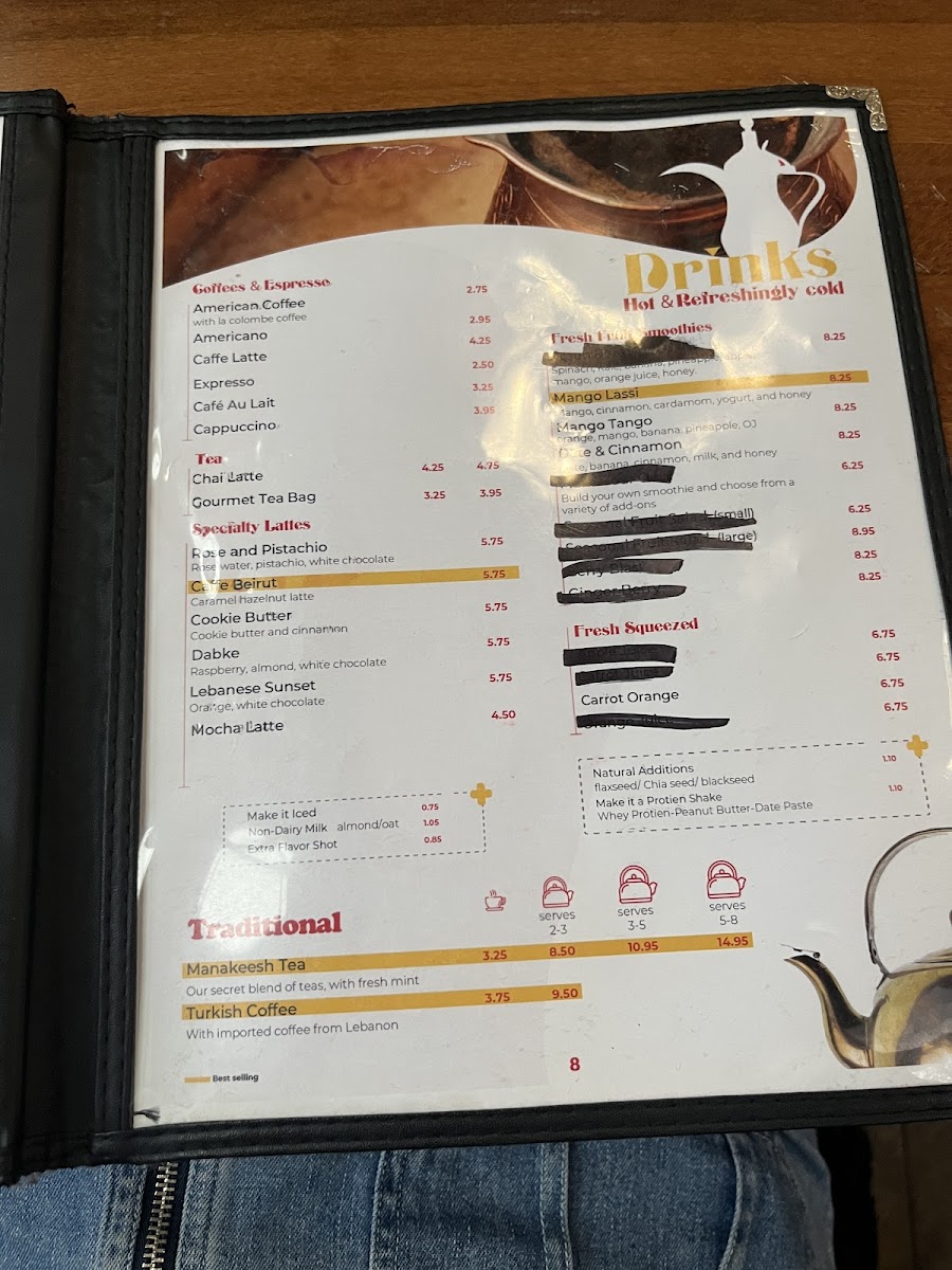 Manakeesh Cafe Bakery & Grill Menu - Image 4