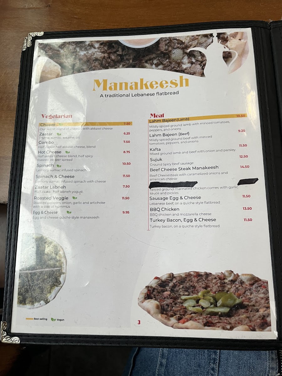 Manakeesh Cafe Bakery & Grill Menu - Image 5